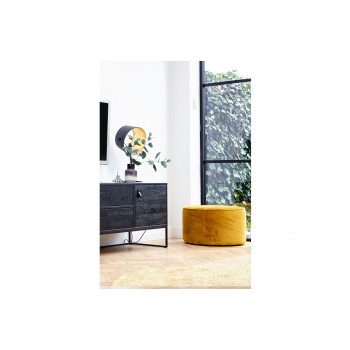 Pouf rond velours S Sara