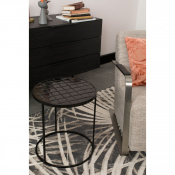 Table d'appoint ronde Glazed Zuiver