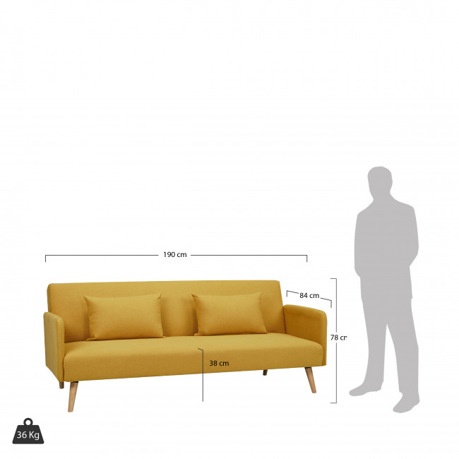 Canape Convertible Scandinave 3 Places Nielson Drawer