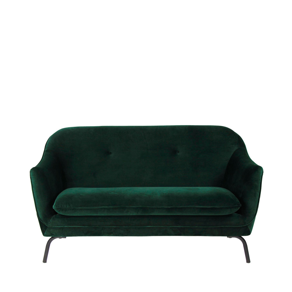 Canapé 2 places en velours Lusso Pomax - Drawer