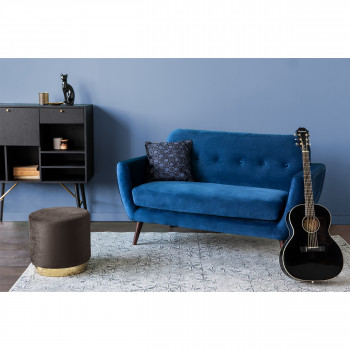 Banquette 2 places velours Epicure