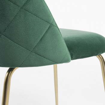 Lot de 2 chaises en velours Ivonne