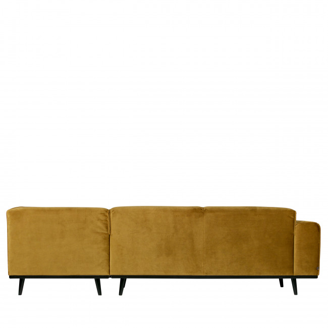 Canapé d'angle droit velours Statement