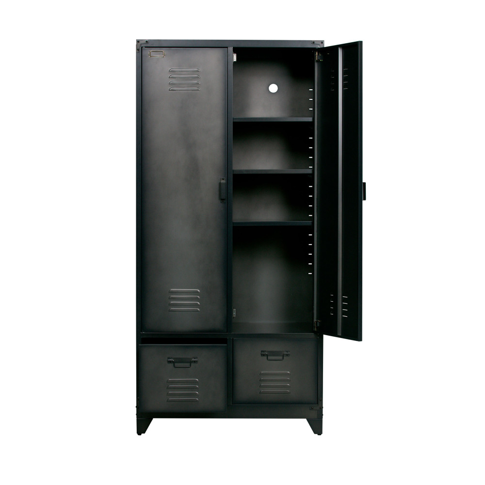 Armoire en métal noir Locker - Drawer