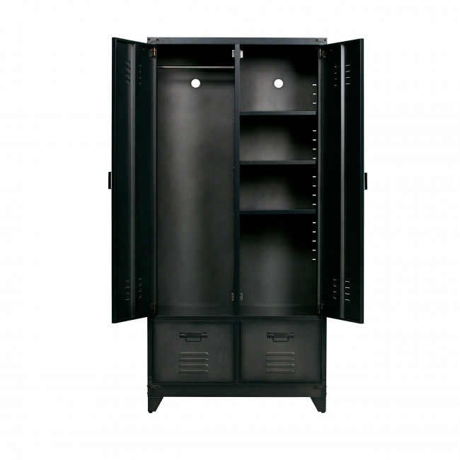 Armoire en métal noir Locker Drawer