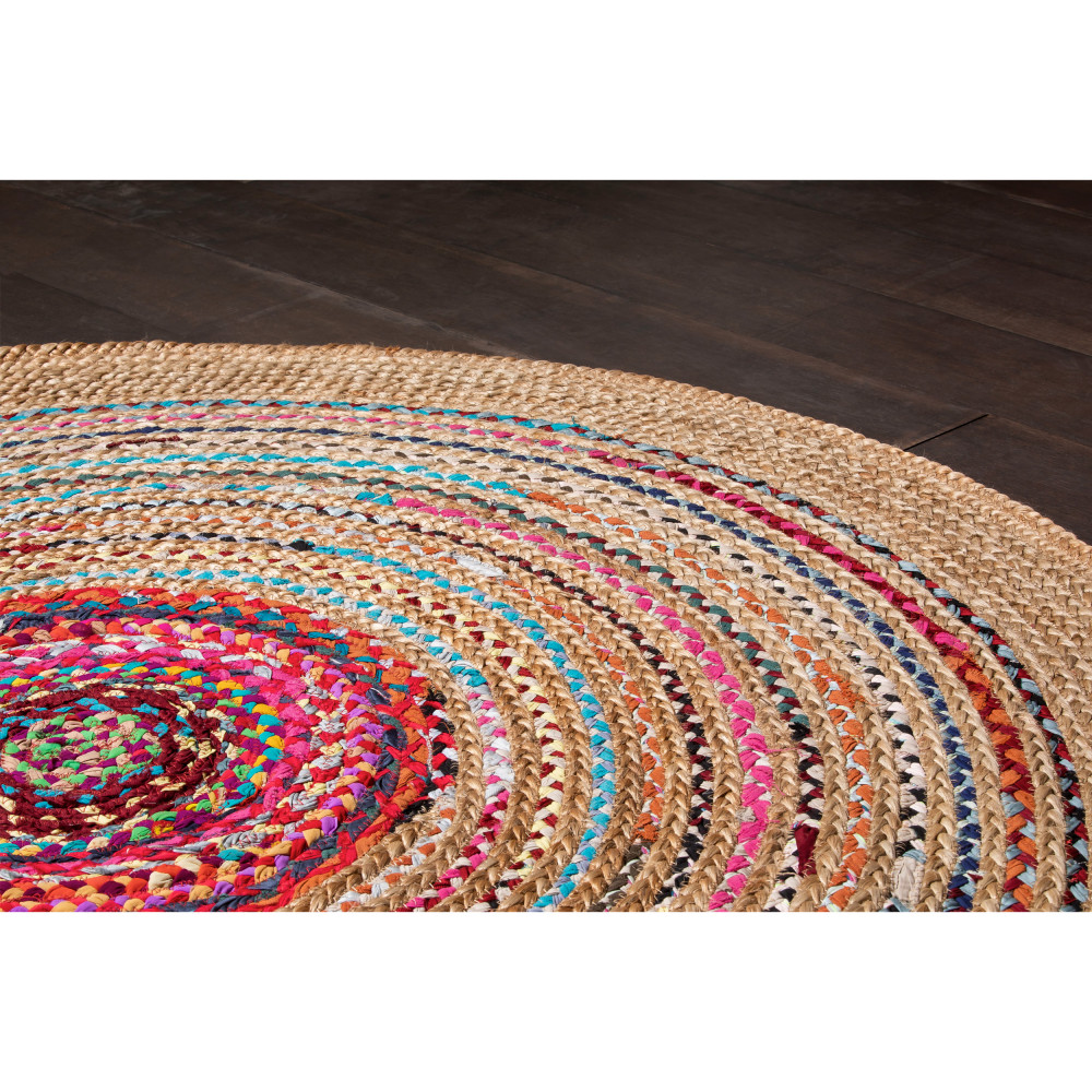  Tapis  rond   150 en jute Nidhi Drawer