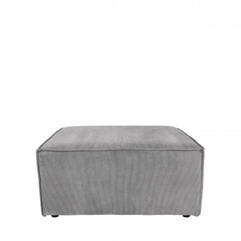 Pouf en velours côtelé James