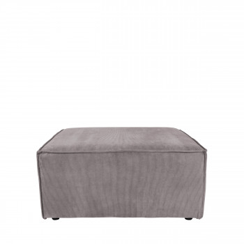 Pouf en velours côtelé James