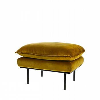 Pouf en velours Hijken