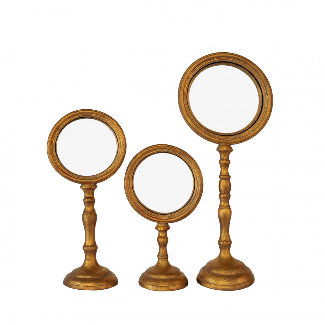 Ensemble de 3 miroirs sur pieds Calan