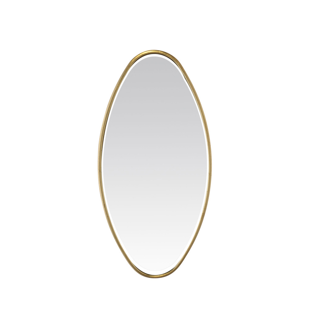 Emée - Miroir ovale 30x60 cm - Couleur - Or