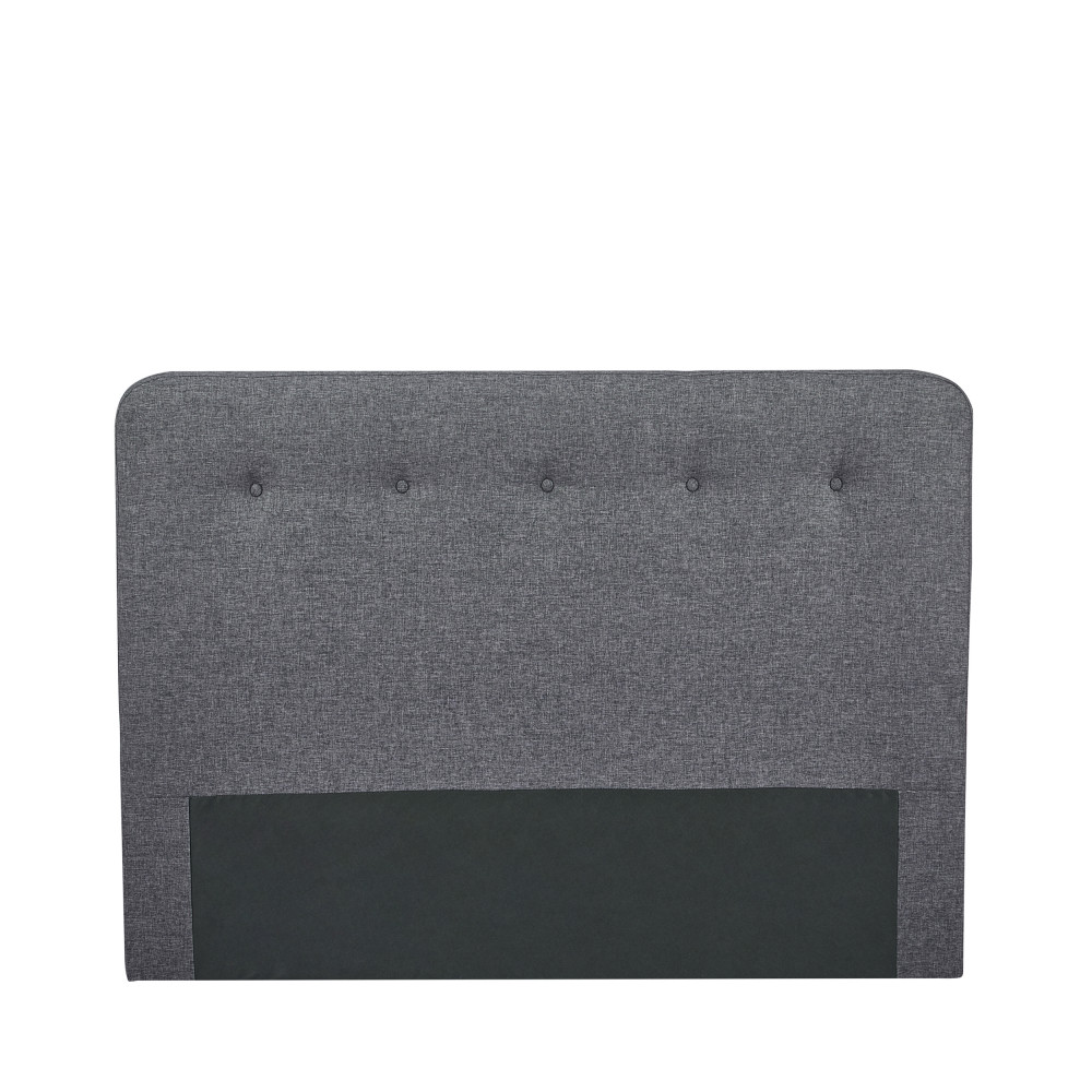 otello - tête de lit en tissu 150 cm - couleur - gris anthracite