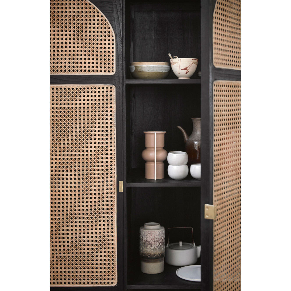 Armoire en bois et cannage Vledder Drawer