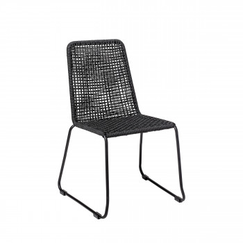 Mundo - Chaise de jardin en métal et résine