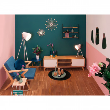 Wired - Table d'appoint en bois et métal