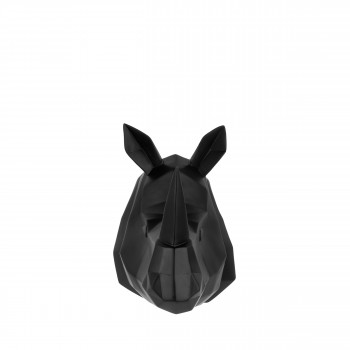 Rhino - Trophée origami en plastique mat