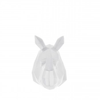 Rhino - Trophée origami en plastique mat