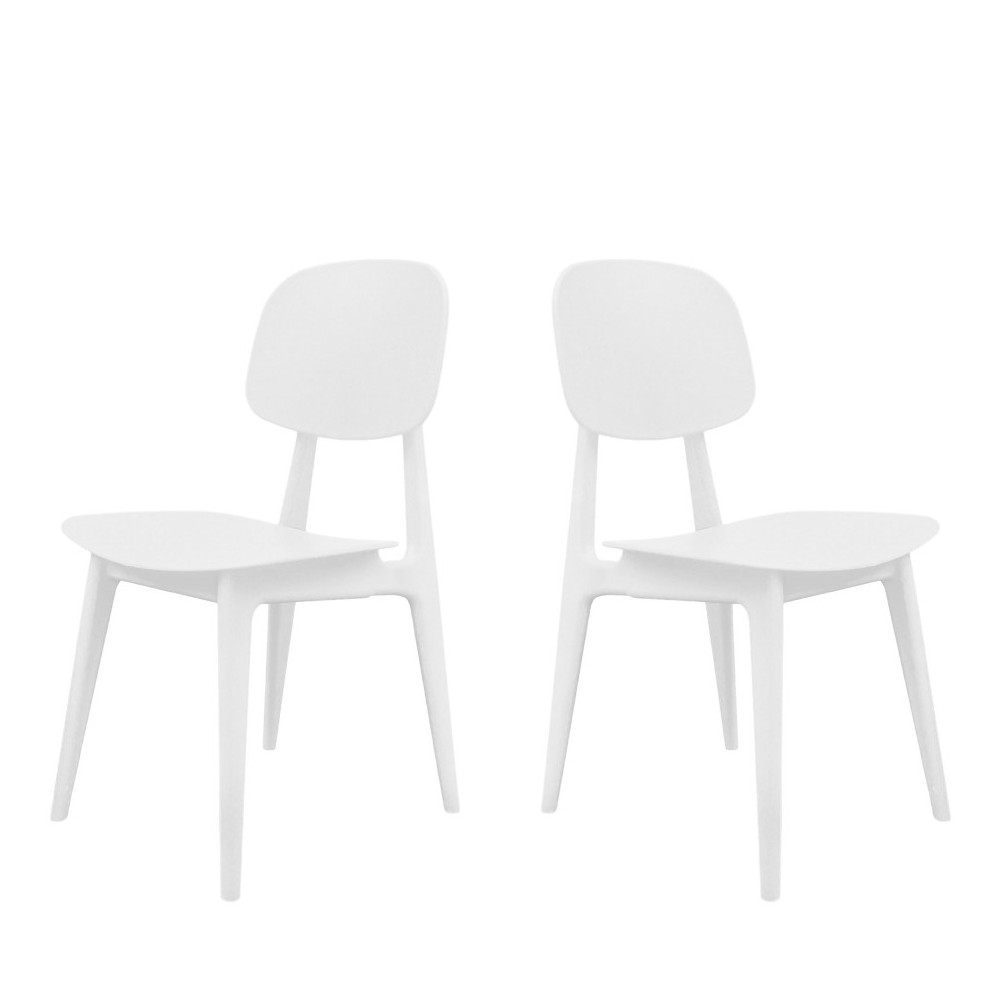2 chaises en plastique Leitmotiv VINTAGE 2 chaises en plastique Leitmotiv VINTAGE