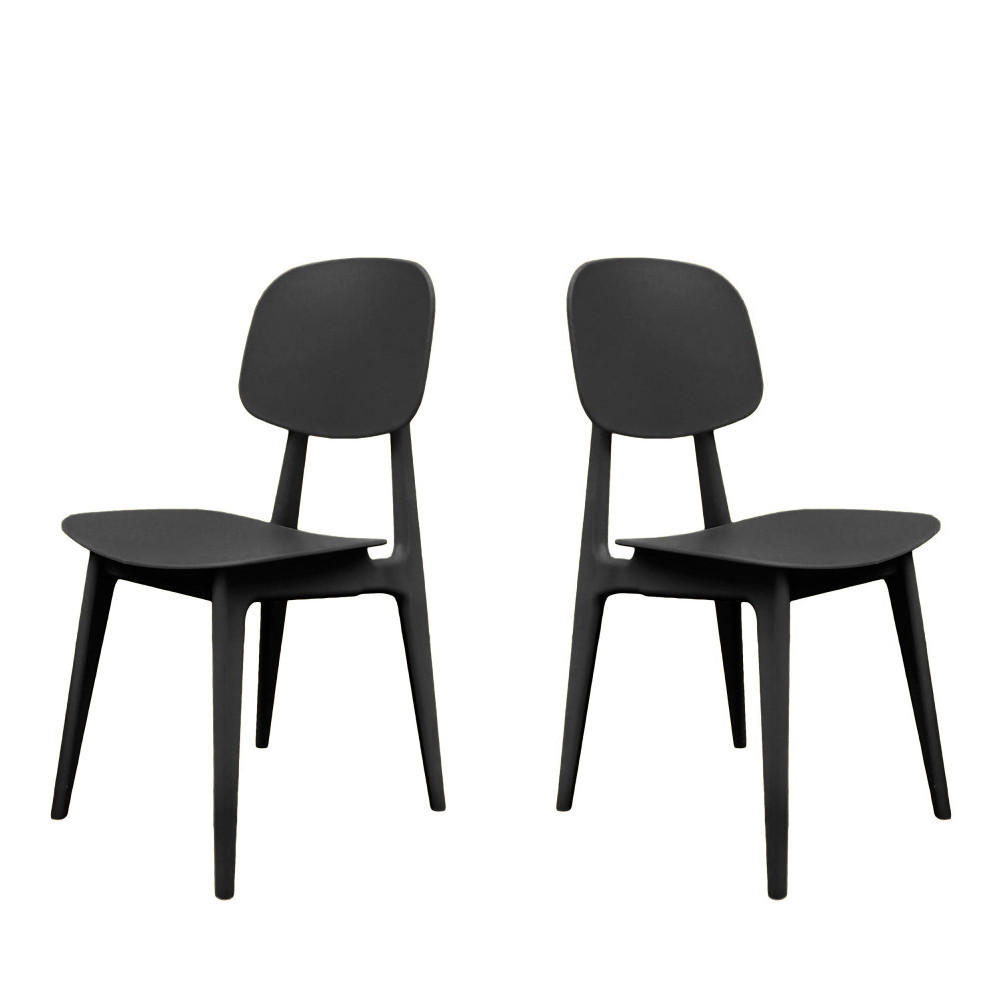 2 chaises en plastique Leitmotiv VINTAGE 2 chaises en plastique Leitmotiv VINTAGE