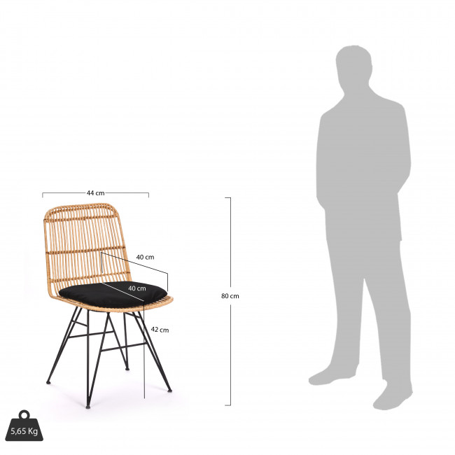 Chaise design en rotin Uyuni