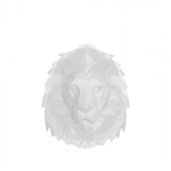 Lion - Trophée origami en plastique mat