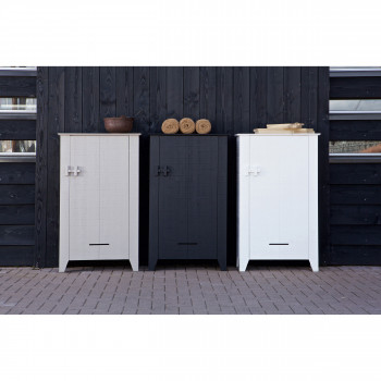 Gijs - Armoire 1 porte en pin brut