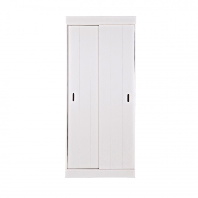 Row - Amoire en pin massif à porte coulissante