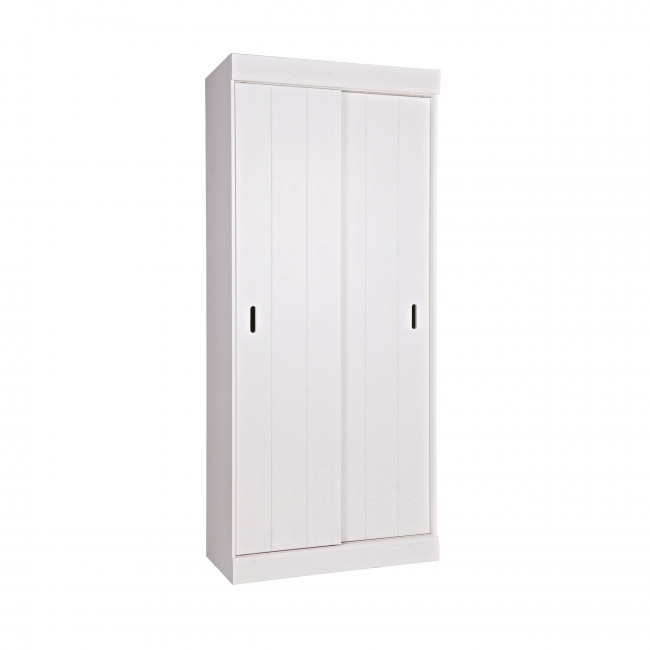 Row - Amoire en pin massif à porte coulissante