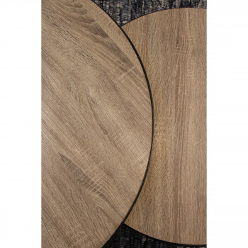 Lot de 2 tables basses en métal Miso
