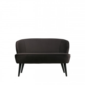 Banquette 2 places velours Sara
