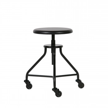 À Royce Roulettes Bois Métal En Tabouret Et 54R3LScjAq