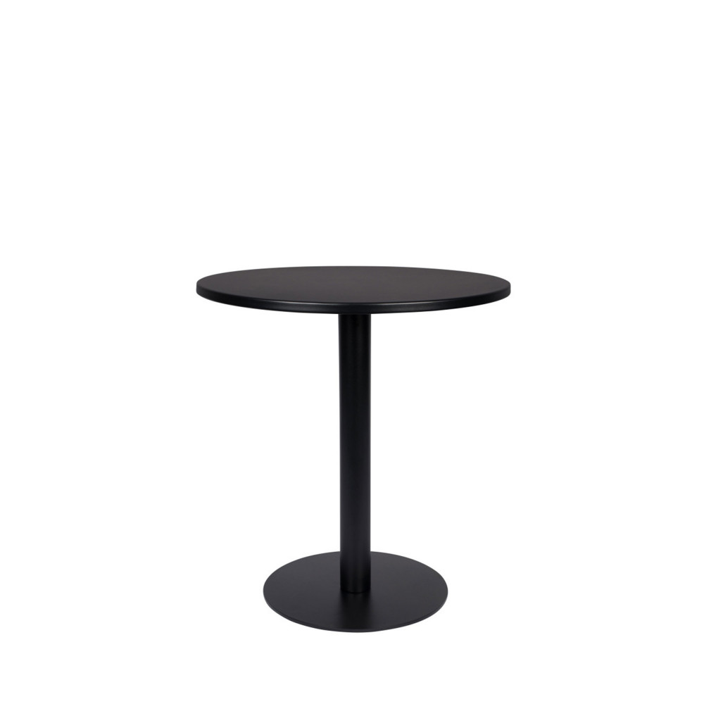 Metsu - Table de bistrot ronde - Couleur - Noir