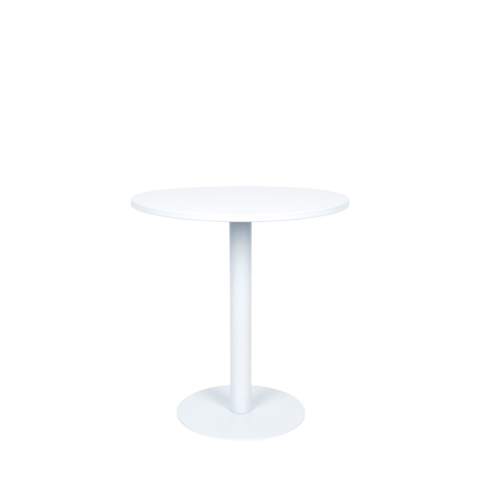 Metsu - Table de bistrot ronde - Couleur - Blanc