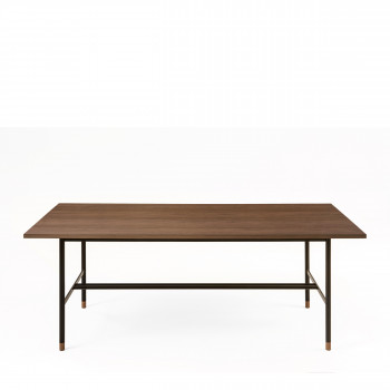 Table à manger bois et métal Jugend