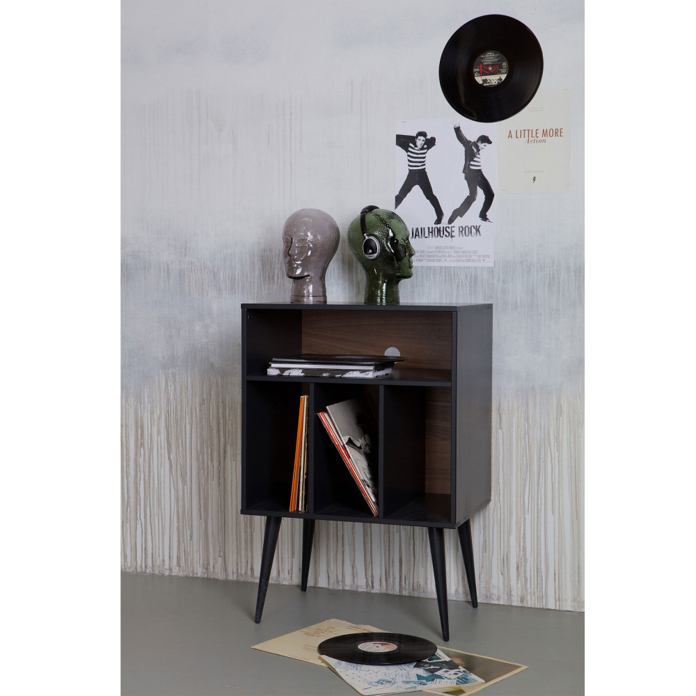 James - Meuble de rangement vinyles en bois - Drawer