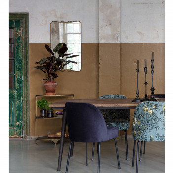 Lot de 2 chaises design en velours Vogue