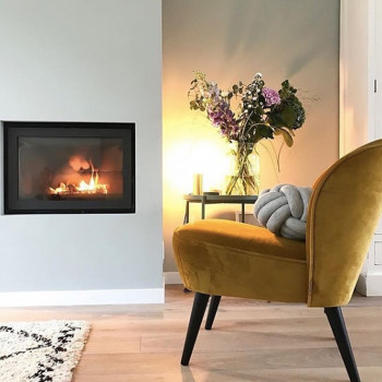 Fauteuil velours Sara
