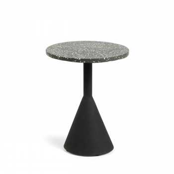 Mieres - Table d'appoint en terrazzo ø40 cm