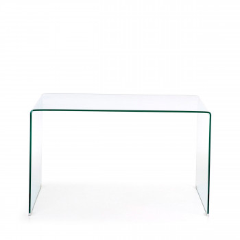 Burano - Table de bureau en verre 125x70 cm