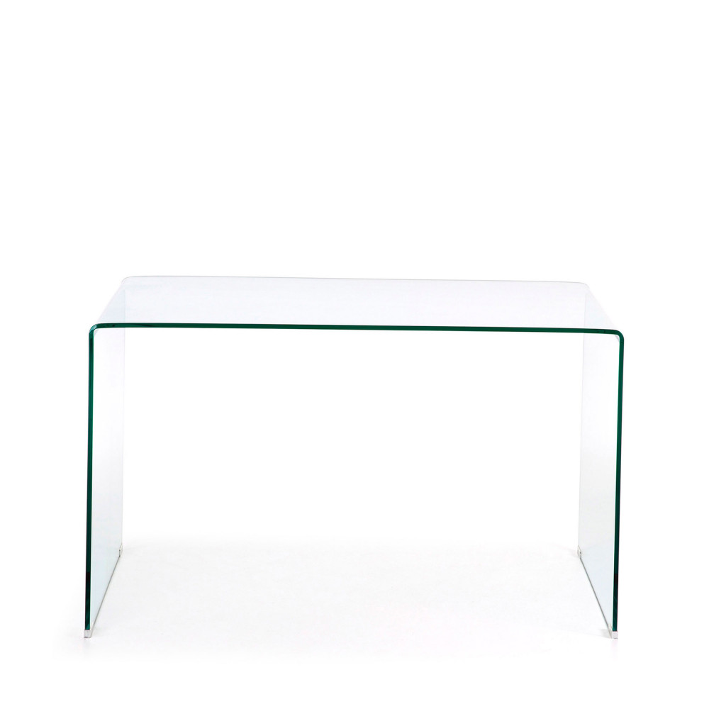 Burano - Table de bureau en verre 125x70 cm - Couleur - Transparent