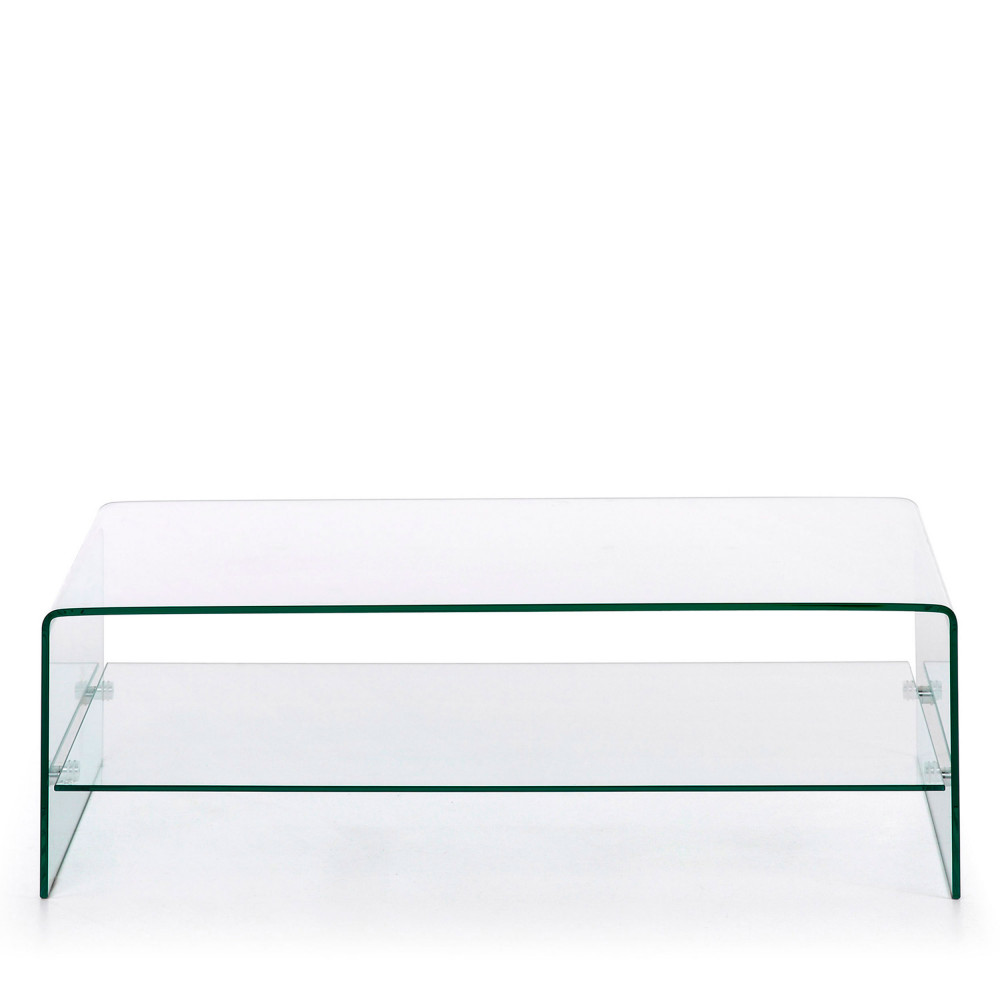 Burano - Table basse en verre 110x55 cm - Couleur - Transparent