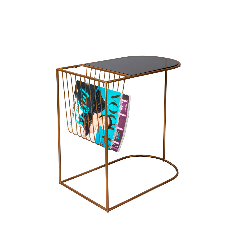 Eileen - Table d'appoint en métal - Couleur - Laiton