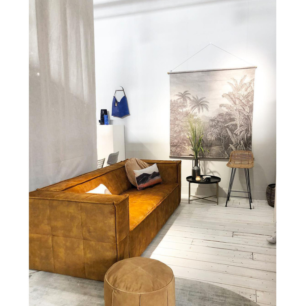 Chaise de bar design en rotin 67 cm HKliving - IUNGLA | Drawer