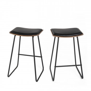 Rioux - 2 tabourets de bar 66cm
