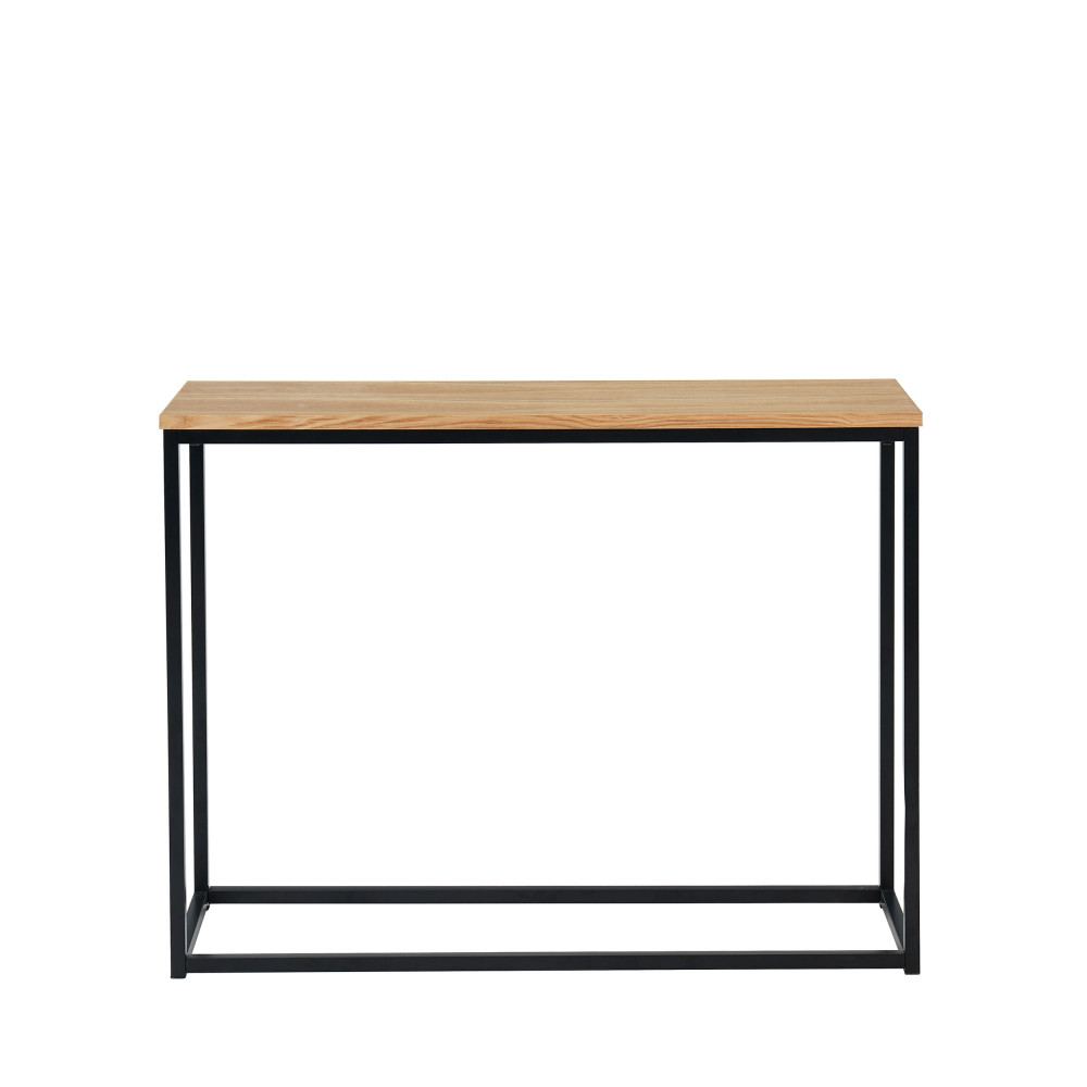 ivica - console en bois et métal - couleur - bois clair