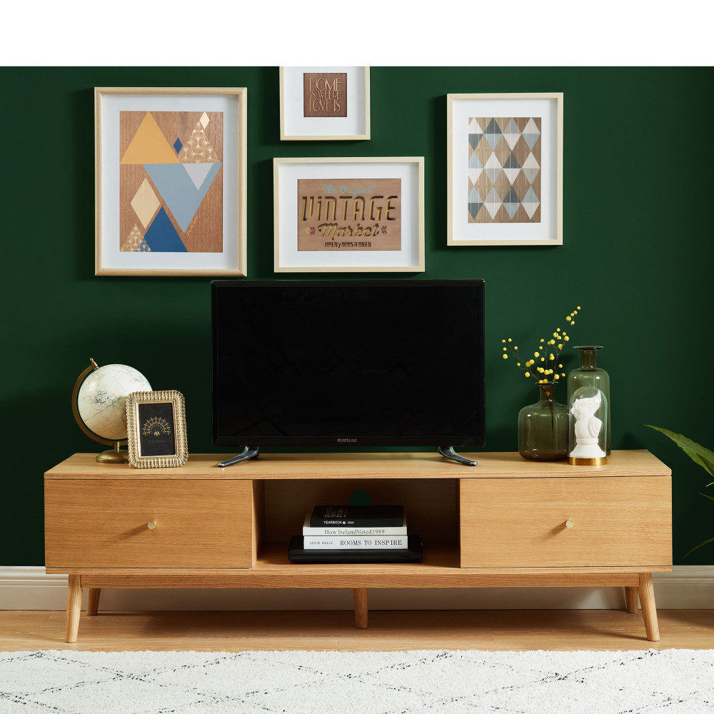 meuble tele bois vintage