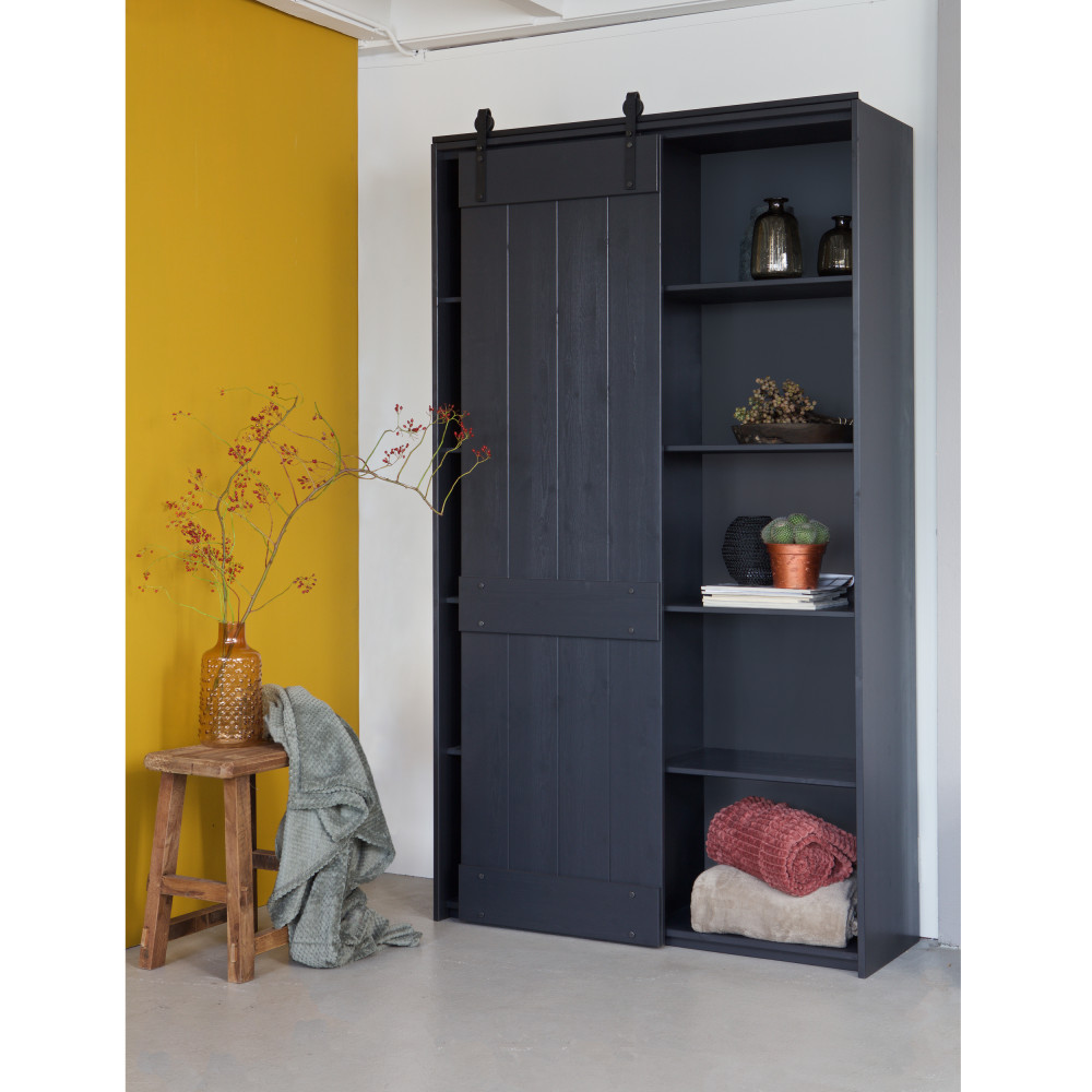 Derby Armoire en pin massif à porte coulissante Drawer