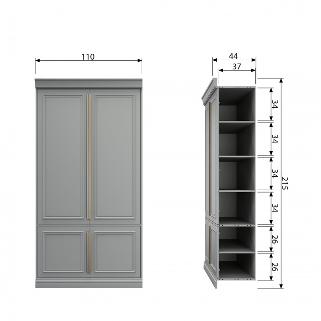 Organize - Armoire en pin 44 cm