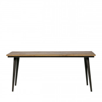 Guild - Table à manger en bois recyclé 180 x 90 cm
