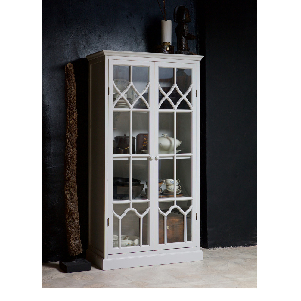 Fresco - Vitrine en bois et portes en verre - Drawer